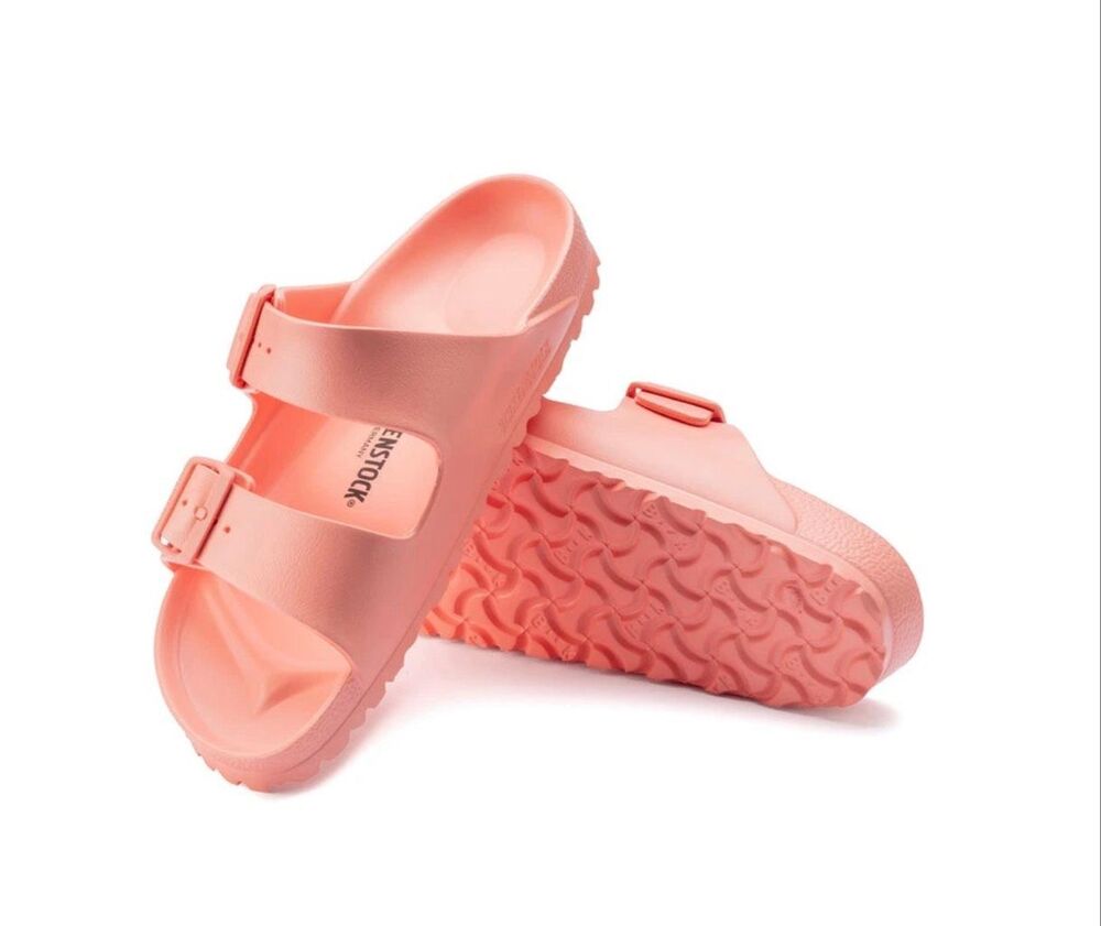 Birkenstock Arizona Coral Peach Double Strap Sandal Size 38 or US 7